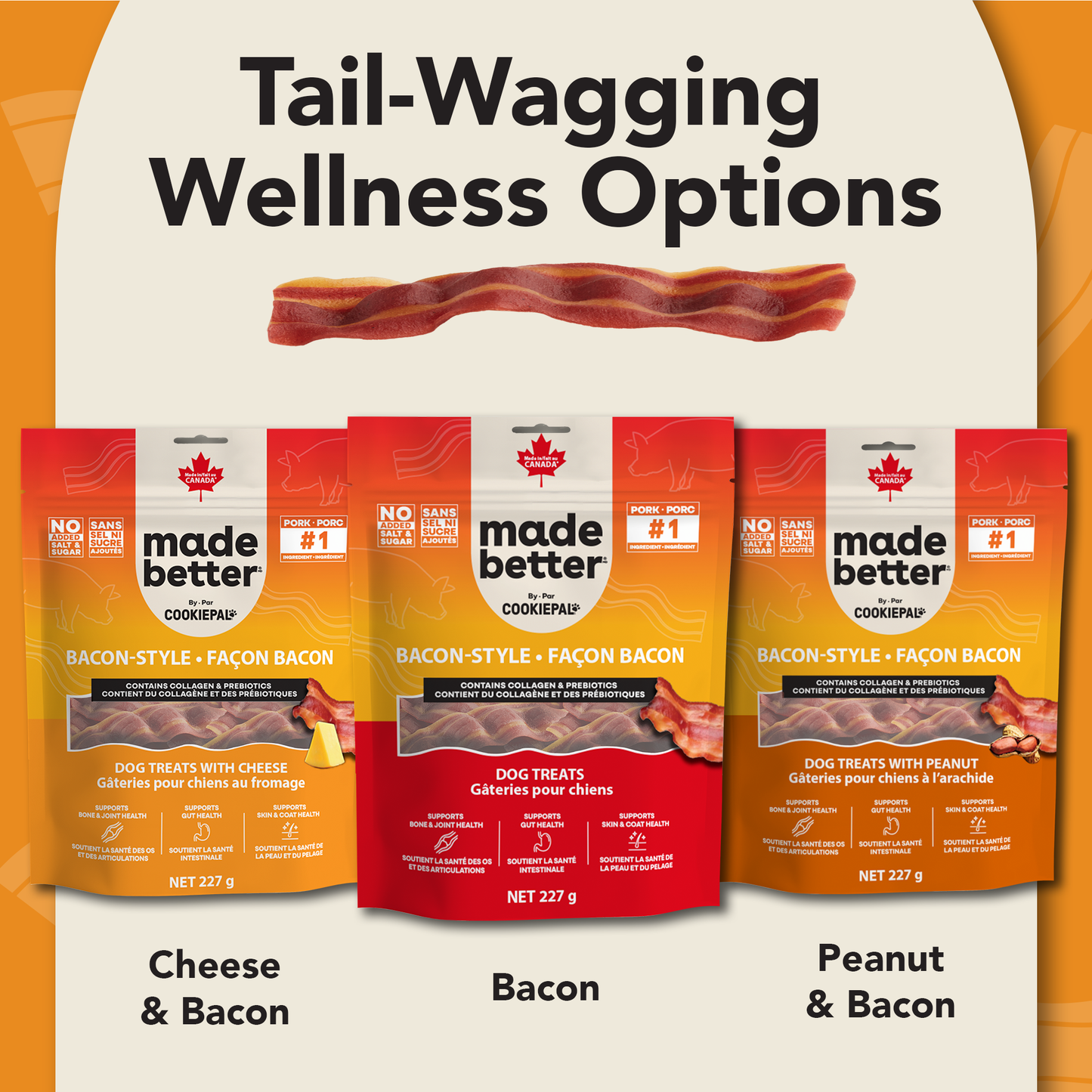 Bacon-Style Treats with Cheese