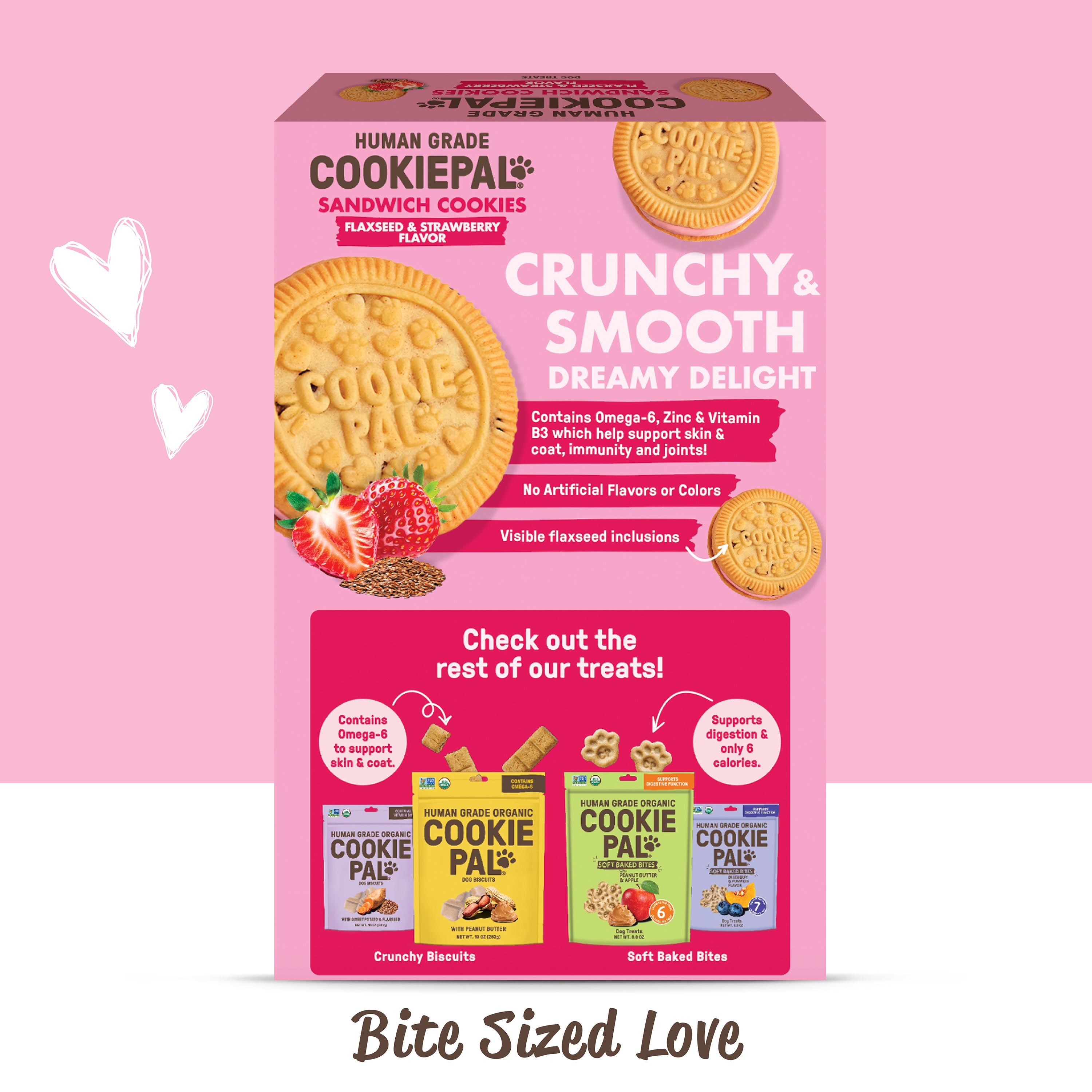 Flaxseed & Strawberry Sandwich Cookies – COOKIE PAL