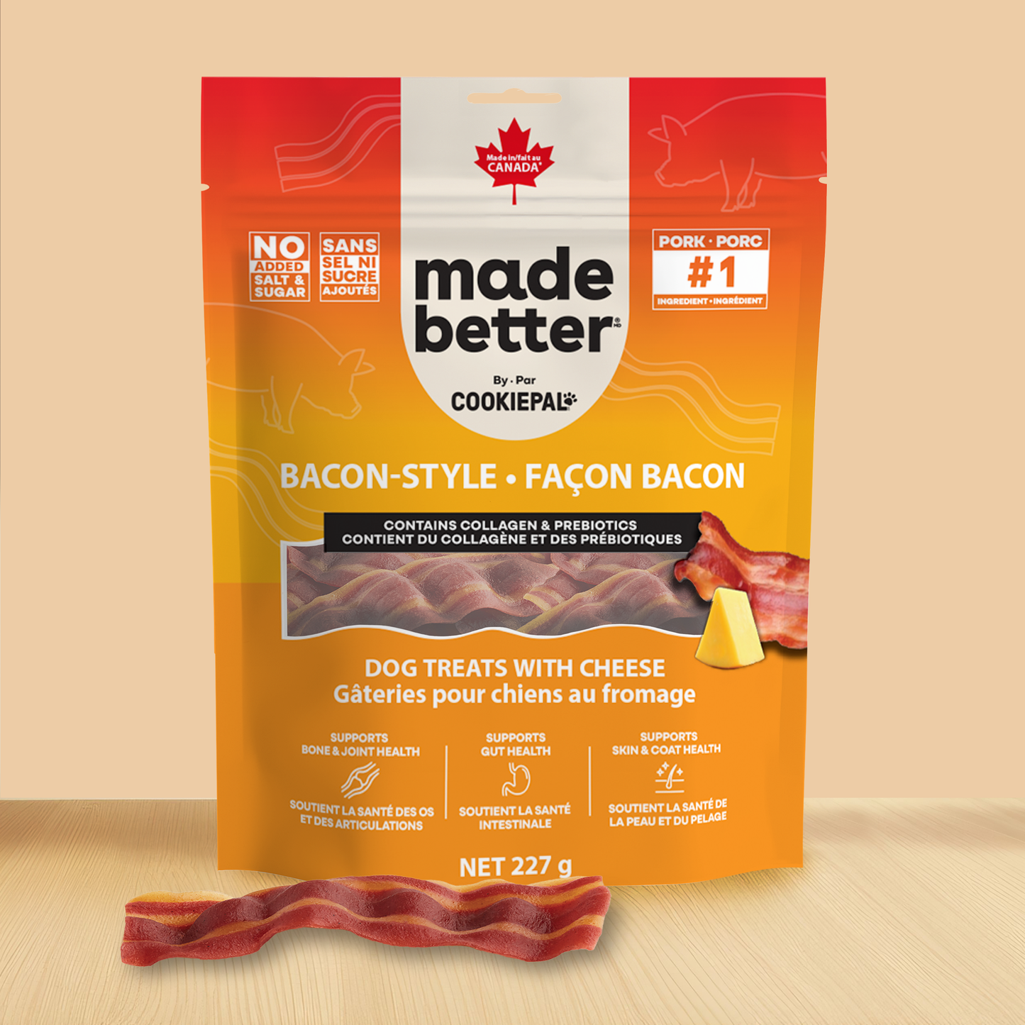 Bacon-Style Treats with Cheese